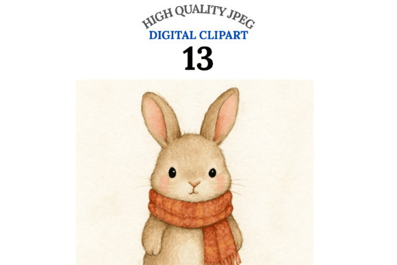 Cute Bunny Clipart Set: Creative Design Inspiration for Every Project