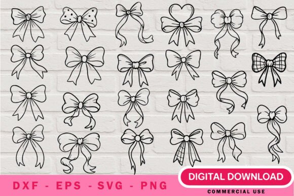 Cute Coquette Bow SVG Bundle: A Versatile Design Resource for Crafters
