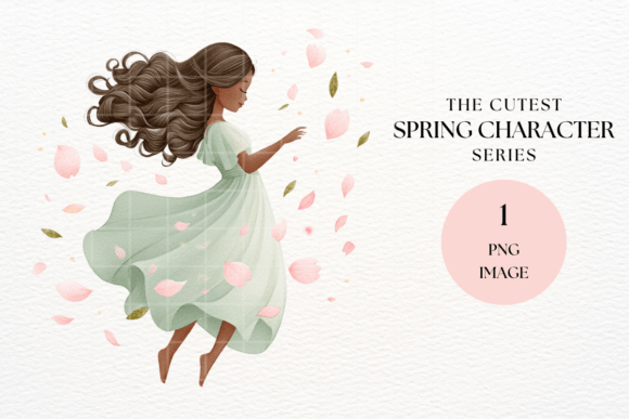 Dancing Girl Cherry Blossom PNG: Creative Design Magic for Every Project