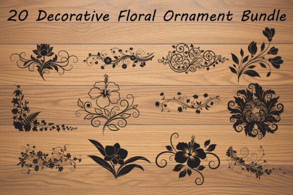 Enhancing Creative Projects with Botanical Swirls Flower Elements