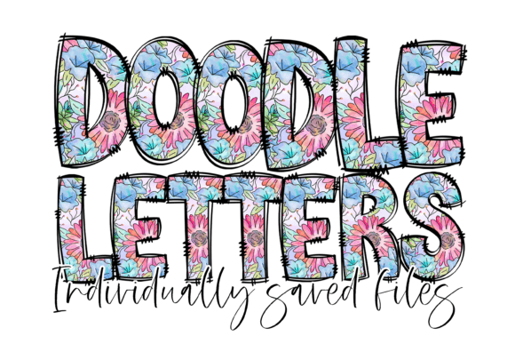 Floral Letters Doodle Alphabet Flower: A Versatile Design for Creative Projects