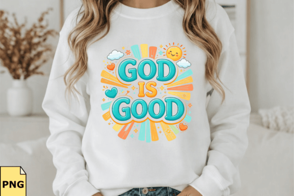 God is Good PNG, Preppy Christian PNG: Enhancing Creative Projects with High-Quality Digital Artwork