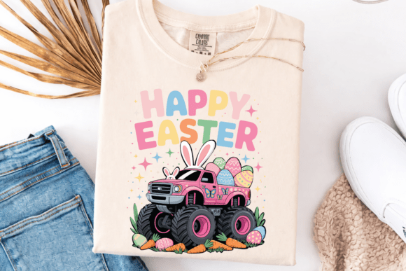 Happy Easter Bunny Monster Truck PNG: Creative Design Possibilities