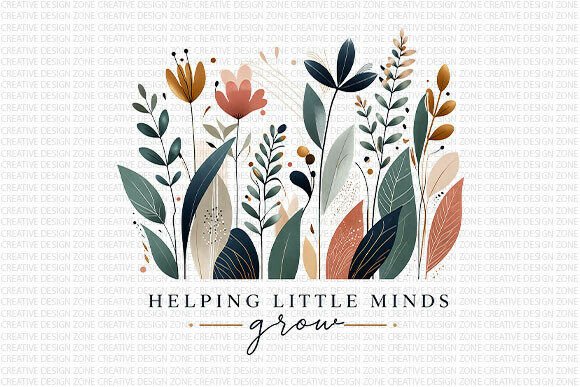 Helping Little Minds Grow PNG: A Thoughtful Design for Educators
