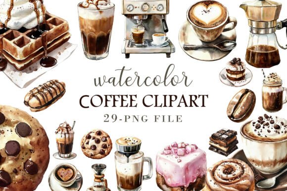 Unlock Your Creative Potential with Cozy Watercolor Coffee Clipart